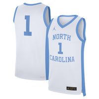 North Carolina Tar Heels Football Jersey, White Replica Sportswear Jersey Shirt, Lightweight Breathable Athletic Jersey, Casual Gift for Men