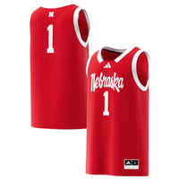 Nebraska Huskers Basketball Jersey, Scarlet Replica Swingman Sportswear Jersey Shirt, Sleeveless Athletic Tank Jersey, Casual Gift for Men