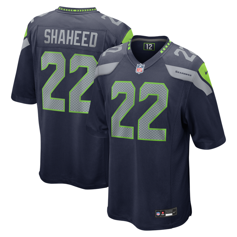 Rashid Shaheed Seattle Seahawks Football Jersey, Navy Game Sportswear Jersey Shirt, Lightweight Breathable Athletic Jersey, Casual Gift for Men