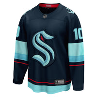 Matty Beniers Seattle Kraken Hockey Jersey, Blue Breakaway Sportswear Jersey Shirt, Long Sleeve Hockey Sweater Jersey, Casual Gift for Men
