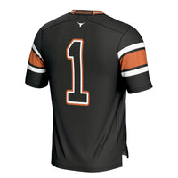 Texas Longhorns Football Jersey, Black Sportswear Jersey Shirt, Lightweight Breathable Athletic Jersey, Casual Gift for Men, Style 200425348