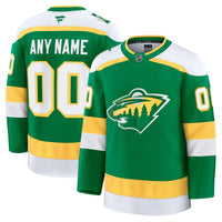 Minnesota Wild Hockey Jersey, Green Premium Sportswear Jersey Shirt, Long Sleeve Hockey Sweater Jersey, Casual Gift for Men, Style 202055706