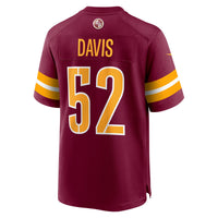 Jamin Davis Washington Commanders Football Jersey, Burgundy Sportswear Jersey Shirt, Lightweight Breathable Athletic Jersey, Casual Gift for Men