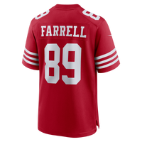 Luke Farrell San Francisco 49ers Football Jersey, Scarlet Sportswear Jersey Shirt, Lightweight Breathable Athletic Jersey, Casual Gift for Men