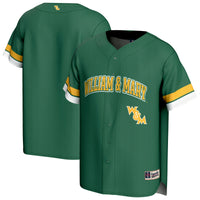 William & Mary Tribe Baseball Jersey, Green Sportswear Jersey Shirt, Lightweight Breathable Athletic Jersey, Casual Gift for Men