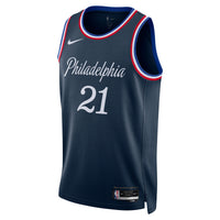 Joel Embiid Philadelphia 76ers Basketball Jersey, Navy Swingman Sportswear Jersey Shirt, Sleeveless Athletic Tank Jersey, Casual Gift for Men