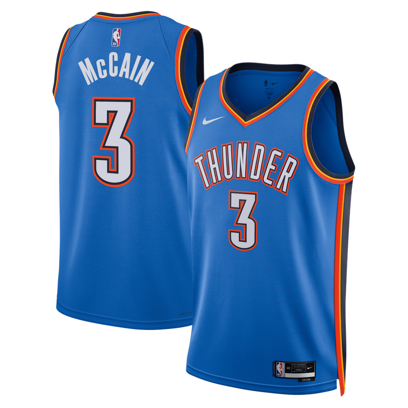 Jared McCain Oklahoma City Thunder Basketball Jersey, Blue Sportswear Jersey Shirt, Sleeveless Athletic Tank Jersey, Casual Gift for Men