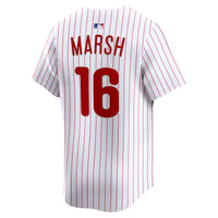 Brandon Marsh Philadelphia Phillies Baseball Jersey, White Sportswear Jersey Shirt, Lightweight Breathable Athletic Jersey, Casual Gift for Men