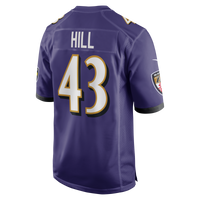 Justice Hill Baltimore Ravens Football Jersey, Purple Game Sportswear Jersey Shirt, Lightweight Breathable Athletic Jersey, Casual Gift for Men