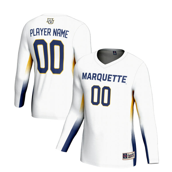 Marquette Golden Eagles NIL Lightweight Volleyball Jersey - White