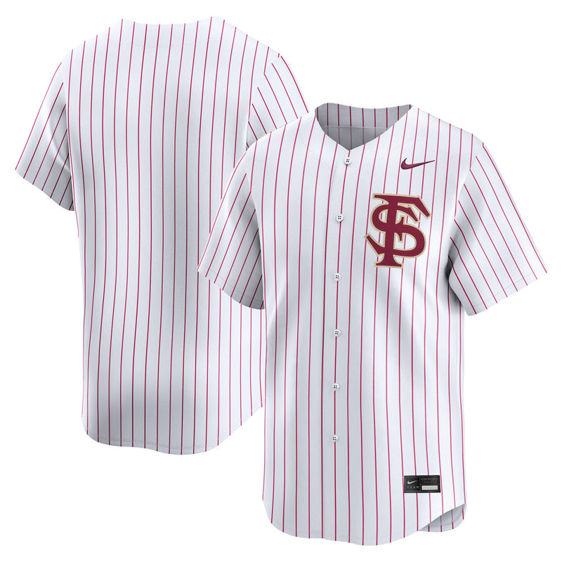 Florida State Seminoles Baseball Jersey, White Limited Sportswear Jersey Shirt, Lightweight Breathable Athletic Jersey, Casual Gift for Men