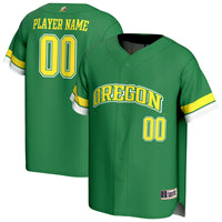 Oregon Ducks Baseball Jersey, Green Fashion Sportswear Jersey Shirt, Lightweight Breathable Athletic Jersey, Casual Gift for Men