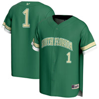 South Florida Bulls Baseball Jersey, Green Sportswear Jersey Shirt, Lightweight Breathable Athletic Jersey, Casual Gift for Men, Style 202551240