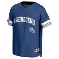 Colorado School of Mines Orediggers Baseball Jersey, Sportswear Jersey Shirt, Lightweight Athletic Jersey, Casual Gift for Men, Style 202200701