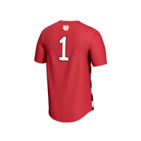 Utah Utes Soccer Jersey, Red Fashion Lightweight Sportswear Jersey Shirt, Lightweight Breathable Athletic Jersey, Casual Gift for Men