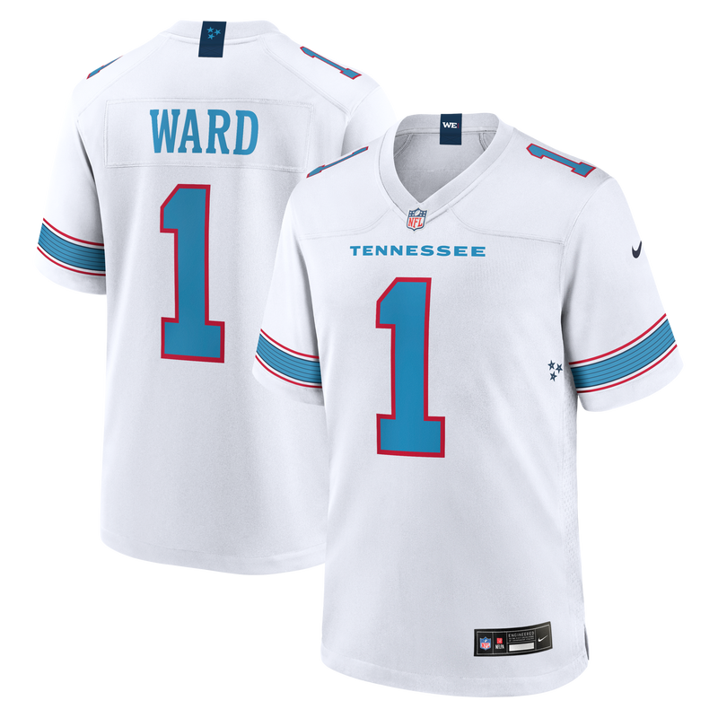 Cameron Ward Tennessee Titans Football Jersey, White Game Sportswear Jersey Shirt, Lightweight Breathable Athletic Jersey, Casual Gift for Men