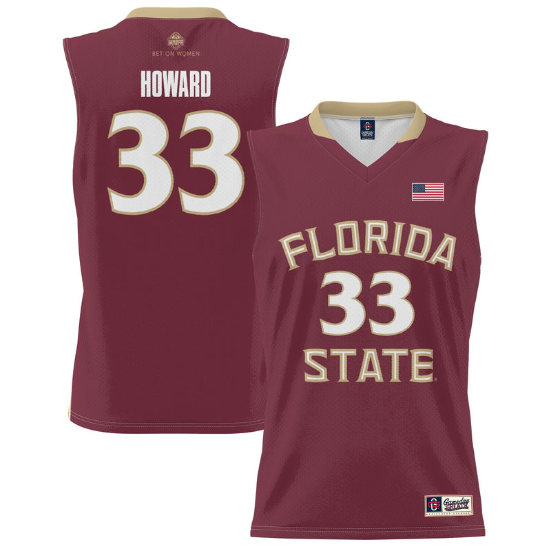 Florida State Seminoles Basketball Jersey, Garnet Sportswear Jersey Shirt, Sleeveless Athletic Tank Jersey, Casual Gift for Men, Style 200402969