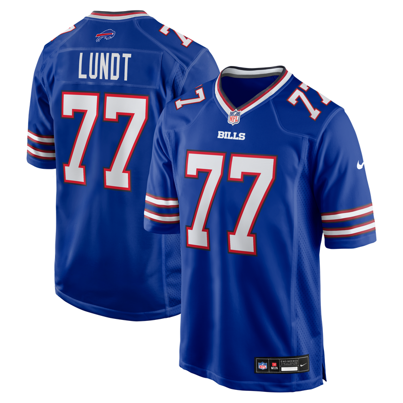 Chase Lundt Buffalo Bills Football Jersey, Royal Game Sportswear Jersey Shirt, Lightweight Breathable Athletic Jersey, Casual Gift for Men