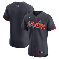 Atlanta Braves Baseball Jersey, Navy Elite Alternate Sportswear Jersey Shirt, Lightweight Breathable Athletic Jersey, Casual Gift for Men