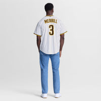Jackson Merrill San Diego Padres Baseball Jersey, Sportswear Jersey Shirt, Lightweight Athletic Jersey, Casual Gift for Men, Style 203195428