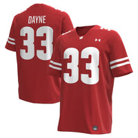 Wisconsin Badgers Football Jersey, Red Sportswear Jersey Shirt, Lightweight Breathable Athletic Jersey, Casual Gift for Men, Style 202356321