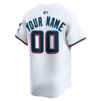Miami Marlins Baseball Jersey, White Sportswear Jersey Shirt, Lightweight Breathable Athletic Jersey, Casual Gift for Men, Style 202644555
