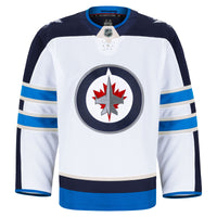 Winnipeg Jets Hockey Jersey, White Authentic Away Sportswear Jersey Shirt, Long Sleeve Hockey Sweater Jersey, Casual Gift for Men