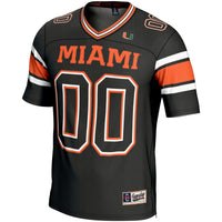 Miami Hurricanes Football Jersey, Black Sportswear Jersey Shirt, Lightweight Breathable Athletic Jersey, Casual Gift for Men, Style 200724648