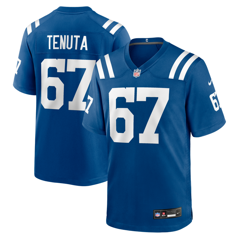 Luke Tenuta Indianapolis Colts Football Jersey, Royal Game Sportswear Jersey Shirt, Lightweight Breathable Athletic Jersey, Casual Gift for Men