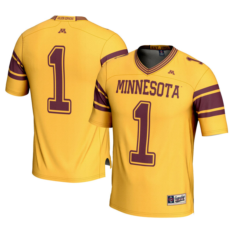 Minnesota Golden Gophers Football Jersey, Gold Sportswear Jersey Shirt, Lightweight Breathable Athletic Jersey, Casual Gift for Men