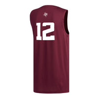 Texas A&M Aggies Basketball Jersey, Maroon Replica Sportswear Jersey Shirt, Sleeveless Athletic Tank Jersey, Casual Gift for Men
