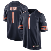 Number Groom Chicago Bears Football Jersey, Navy Game Sportswear Jersey Shirt, Lightweight Breathable Athletic Jersey, Casual Gift for Men