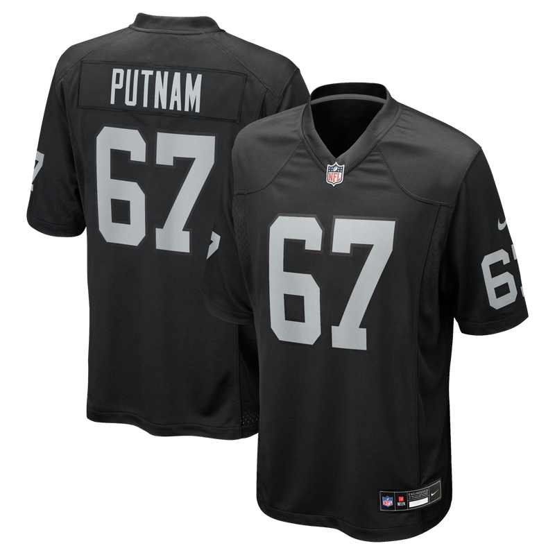 Will Putnam Las Vegas Raiders Football Jersey, Black Game Sportswear Jersey Shirt, Lightweight Breathable Athletic Jersey, Casual Gift for Men
