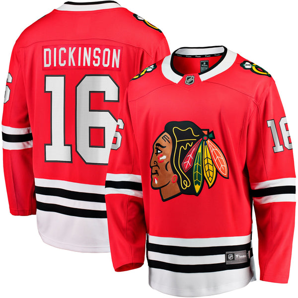 Chicago Blackhawks Jason Dickinson Red Home Breakaway Jersey