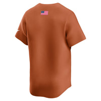 Texas Longhorns Baseball Jersey, Orange Limited Sportswear Jersey Shirt, Lightweight Breathable Athletic Jersey, Casual Gift for Men