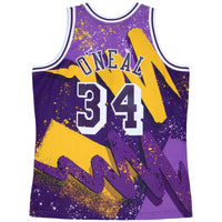 Dark Purple Los Angeles Lakers Basketball Jersey, Shaquille O'Neal Sportswear Jersey Shirt, Sleeveless Athletic Tank Jersey, Casual Gift for Men