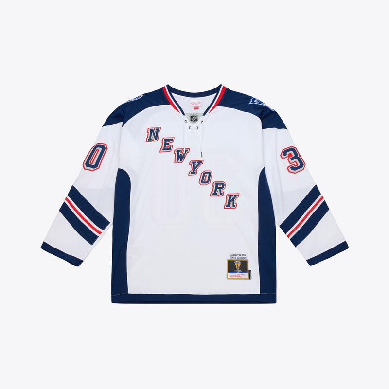 Henrik Lundqvist New York Rangers Hockey Jersey, White Sportswear Jersey Shirt, Long Sleeve Hockey Sweater Jersey, Casual Gift for Men