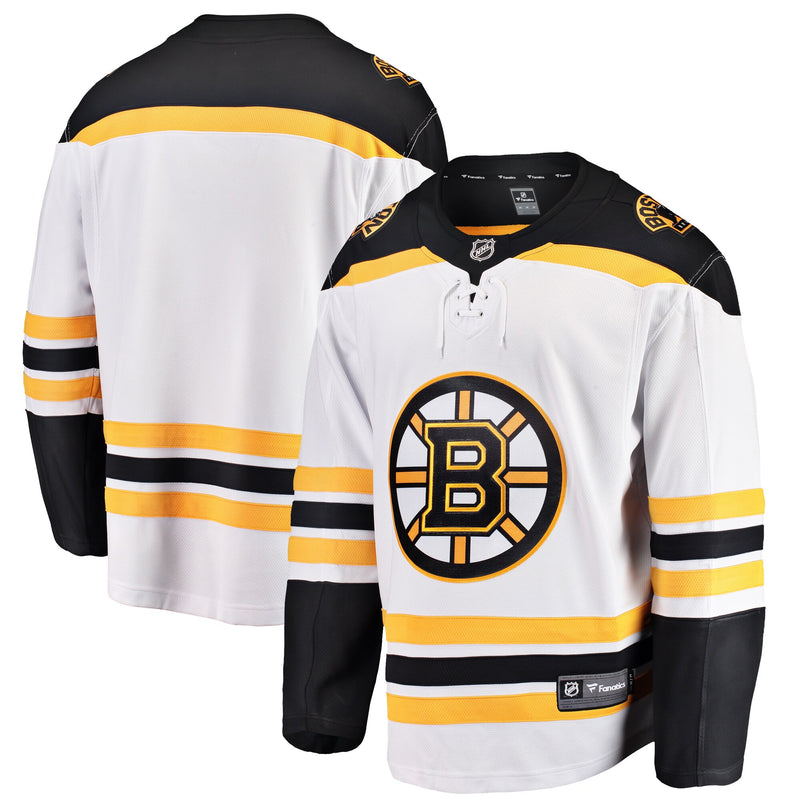 Boston Bruins Hockey Jersey, White Breakaway Away Sportswear Jersey Shirt, Long Sleeve Hockey Sweater Jersey, Casual Gift for Men, Style 2874104