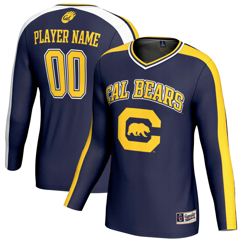 Cal Bears Volleyball Jersey, Navy Fashion Sportswear Jersey Shirt, Lightweight Breathable Athletic Jersey, Casual Gift for Men, Style 203494809