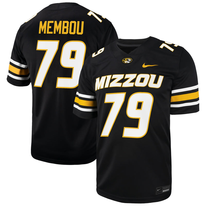 Missouri Tigers Football Jersey, Black Sportswear Jersey Shirt, Lightweight Breathable Athletic Jersey, Casual Gift for Men, Style 203521959