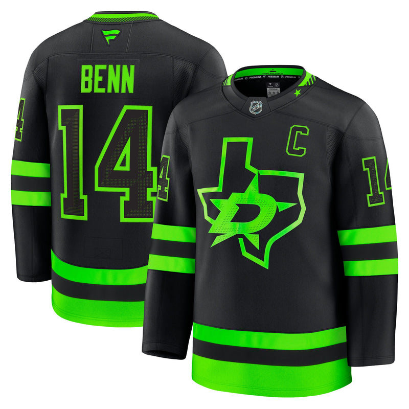 Jamie Benn Dallas Stars Hockey Jersey, Black Premium Alternate Sportswear Jersey Shirt, Long Sleeve Hockey Sweater Jersey, Casual Gift for Men