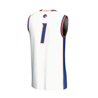 Boise State Broncos Basketball Jersey, White Fashion Sportswear Jersey Shirt, Sleeveless Athletic Tank Jersey, Casual Gift for Men