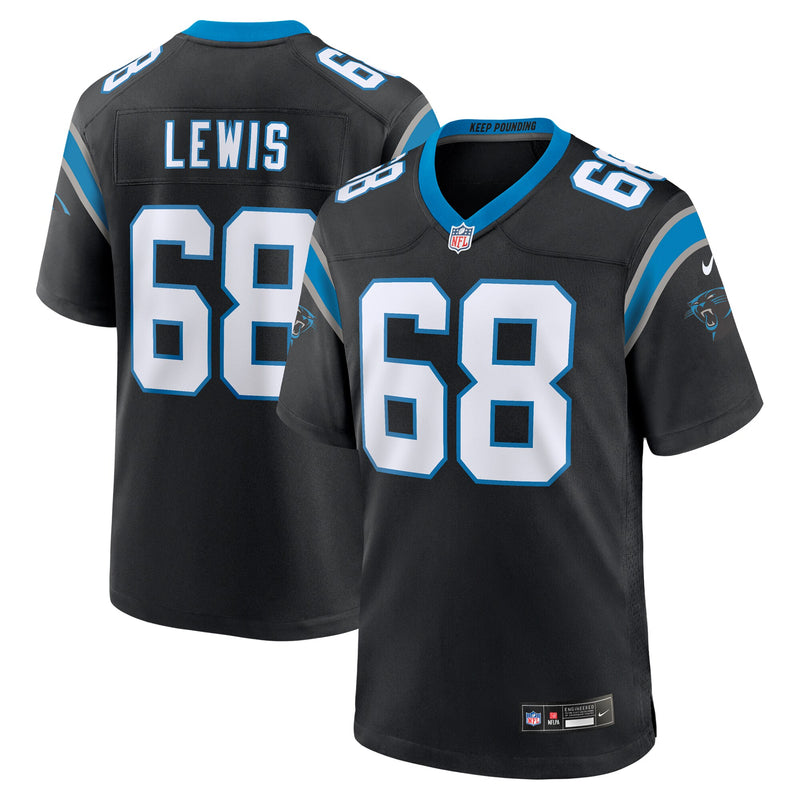 Damien Lewis Carolina Panthers Football Jersey, Black Game Sportswear Jersey Shirt, Lightweight Breathable Athletic Jersey, Casual Gift for Men