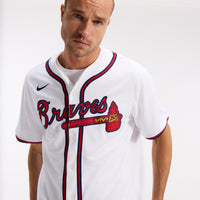 Atlanta Braves Baseball Jersey, White Sportswear Jersey Shirt, Lightweight Breathable Athletic Jersey, Casual Gift for Men, Style 201865809