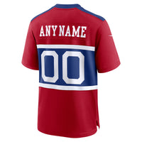 New York Giants Football Jersey, Red Game Sportswear Jersey Shirt, Lightweight Breathable Athletic Jersey, Casual Gift for Men, Style 201693029