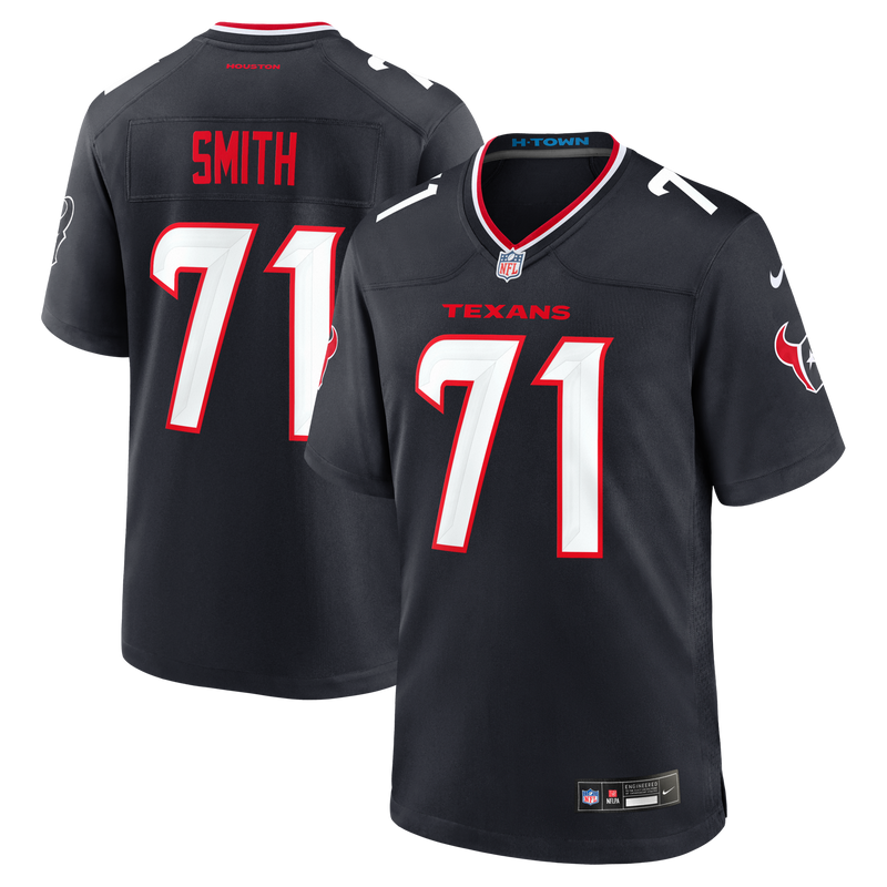 Braden Smith Houston Texans Football Jersey, Navy Game Sportswear Jersey Shirt, Lightweight Breathable Athletic Jersey, Casual Gift for Men