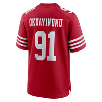 Sam Okuayinonu San Francisco 49ers Football Jersey, Scarlet Sportswear Jersey Shirt, Lightweight Breathable Athletic Jersey, Casual Gift for Men