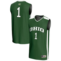 Ohio Bobcats Basketball Jersey, Green Fashion Lightweight Sportswear Jersey Shirt, Sleeveless Athletic Tank Jersey, Casual Gift for Men