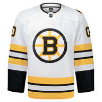 Boston Bruins Hockey Jersey, White Authentic Away Sportswear Jersey Shirt, Long Sleeve Hockey Sweater Jersey, Casual Gift for Men