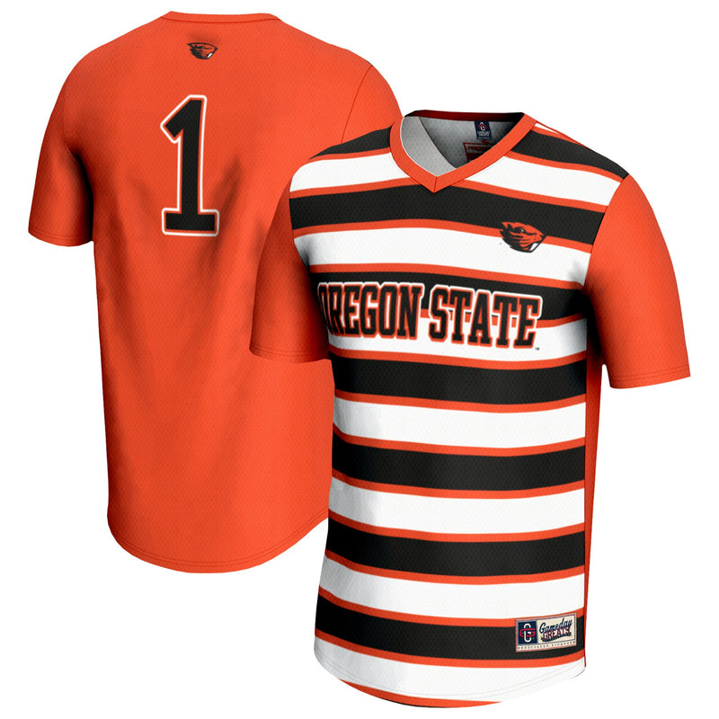 Oregon State Beavers Soccer Jersey, Orange Fashion Sportswear Jersey Shirt, Lightweight Breathable Athletic Jersey, Casual Gift for Men